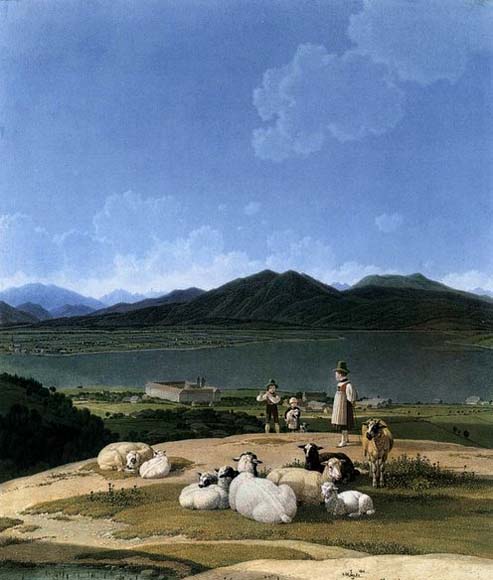 Wilhelm von Kobell View of Lake Tegern
